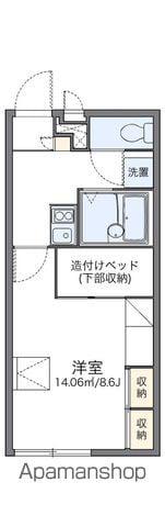 レオパレスEASE MORE(1K/2階)の間取り写真