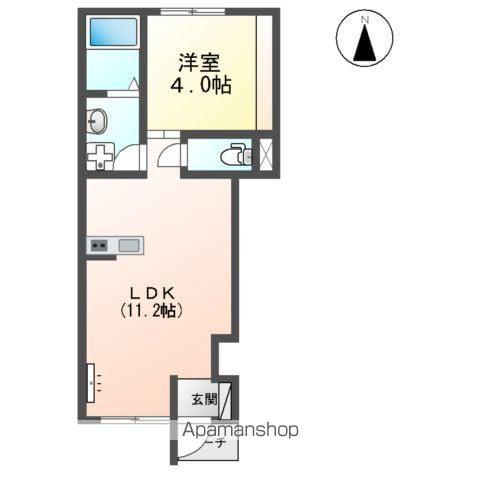 CASA ALEGRIA(1LDK/1階)の間取り写真