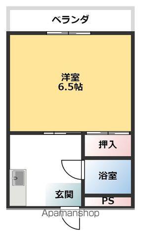 ニューDKハイツ新館(1K/2階)の間取り写真