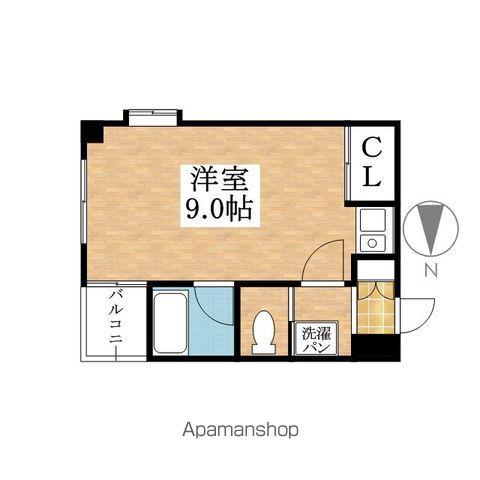 ヴィレドソレイユ(1K/5階)の間取り写真