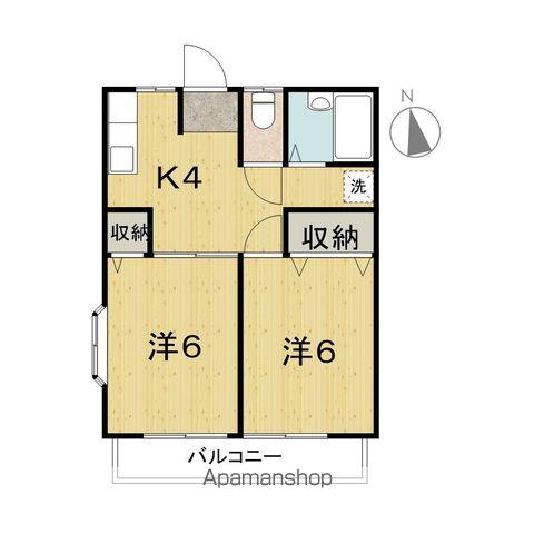 セゾンミネギシ(2K/3階)の間取り写真