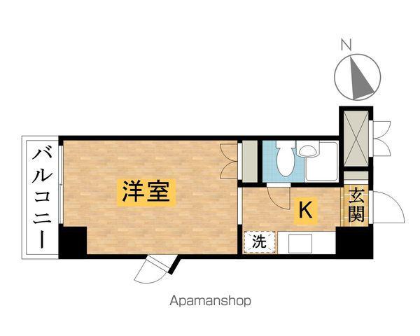 スカイコート八王子(ワンルーム/4階)の間取り写真