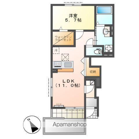 ロイヤルⅠ(1LDK/1階)の間取り写真