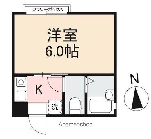 アーバン扇町(1K/3階)の間取り写真