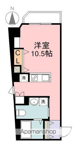 フラワーシティINブラボン(ワンルーム/3階)の間取り写真