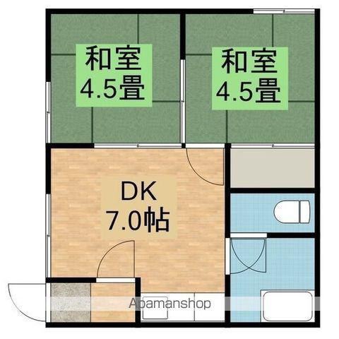 清和ハウス(2DK/1階)の間取り写真