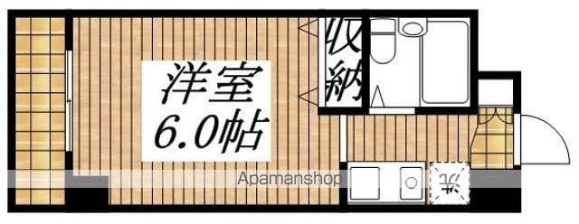 アバクス立川A(ワンルーム/4階)の間取り写真