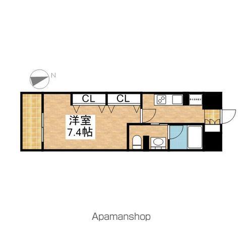 フレールコート東別院(1K/2階)の間取り写真