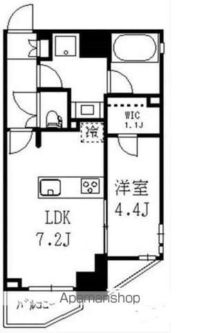 ラティエラ中野(1DK/5階)の間取り写真