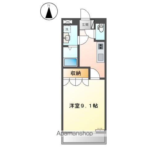 ペガサス和気Ⅱ番館(1K/1階)の間取り写真