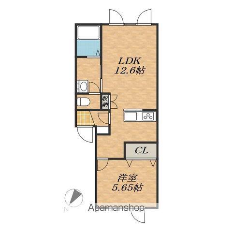 NOIRⅡ(1LDK/2階)の間取り写真