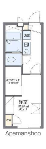レオパレスグローバルⅢ(1K/2階)の間取り写真