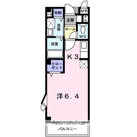 サニ-ガーデン西大泉(ワンルーム/2階)の間取り写真