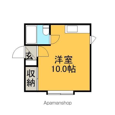 ベイ桂岡(ワンルーム/1階)の間取り写真