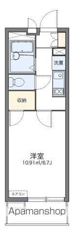 レオパレス小山田(1K/3階)の間取り写真