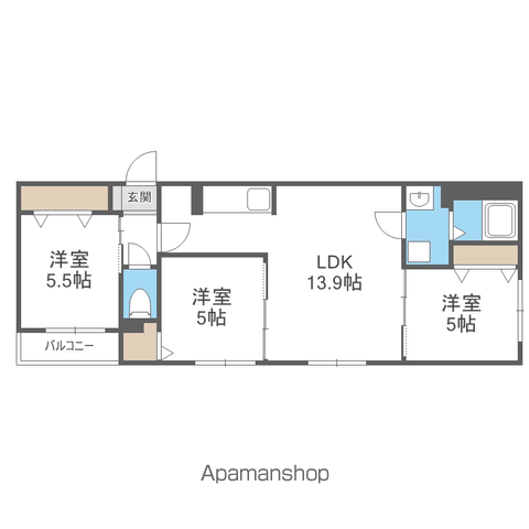 IL LEONE(3LDK/4階)の間取り写真