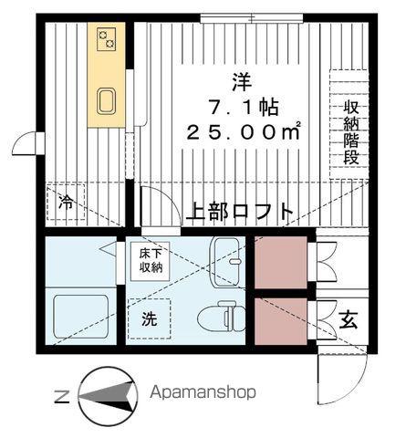 プリマミネルヴァ(1K/2階)の間取り写真