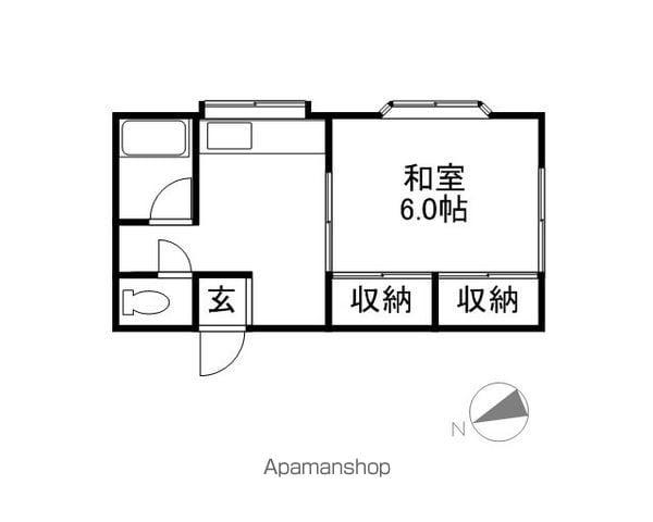 セピアガーデン三光町(1K/2階)の間取り写真