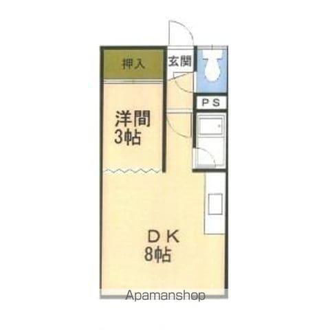 パークハイツ(1DK/2階)の間取り写真