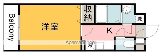ヴィランス大塚Ⅰ(1K/2階)の間取り写真