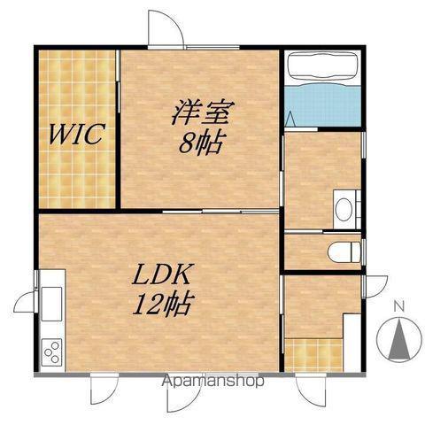 根室本線 帯広駅 バス乗車時間:14分 緑ヶ丘小学校前バス停で下車 徒歩5分 1階建 築10年(1LDK)の間取り写真