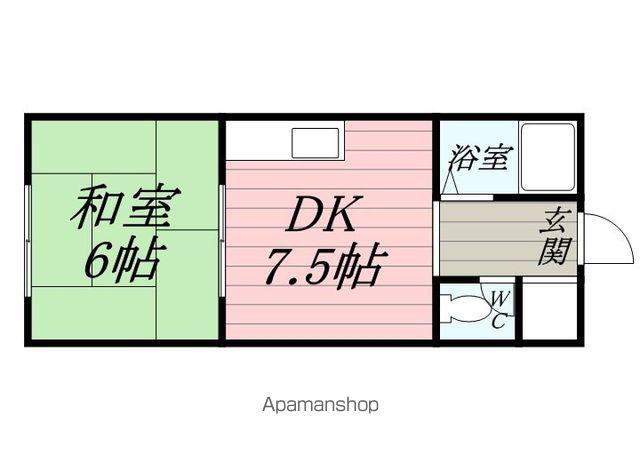 みかほマンション(1DK/3階)の間取り写真