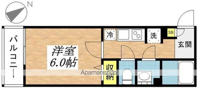 リブリ・イベリス(1K/1階)の間取り写真