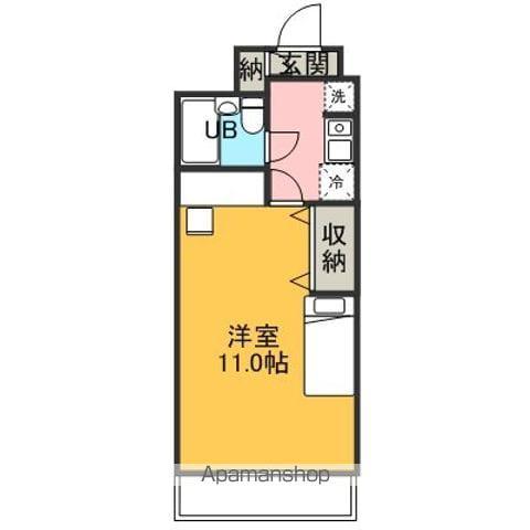 JRFフレシア金沢(1K/6階)の間取り写真