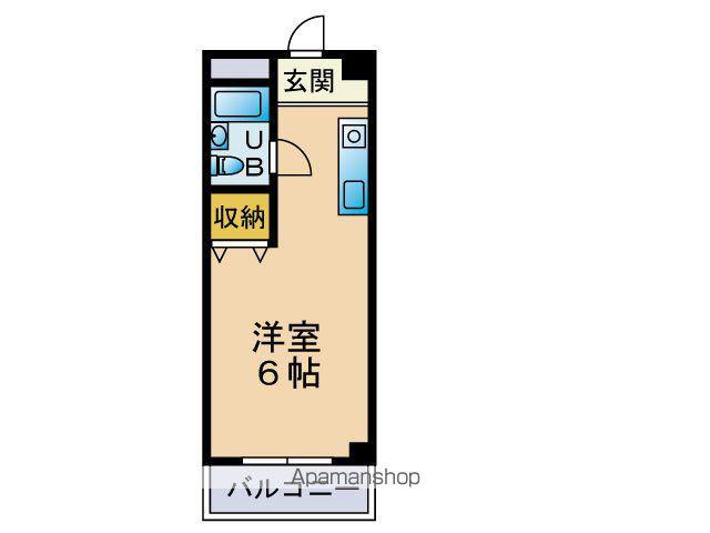 アルカサル今川(ワンルーム/3階)の間取り写真