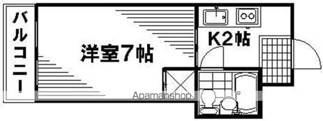 佐伯ビル(1K/5階)の間取り写真