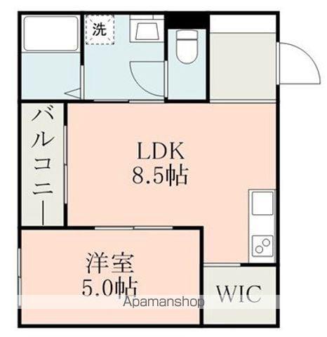 MAJOR大津Ⅲ(1LDK/2階)の間取り写真