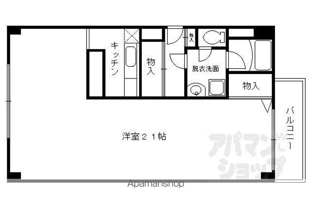 LUNITE(1K/1階)の間取り写真
