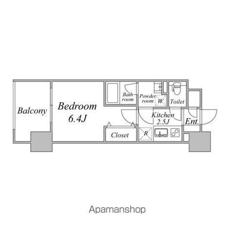 GRANDIA卸町(1K/11階)の間取り写真