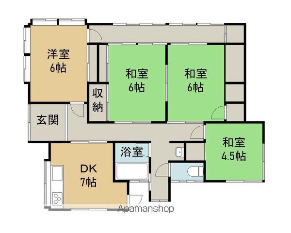 予讃線 新居浜駅 徒歩26分 1階建 築62年(4DK)の間取り写真
