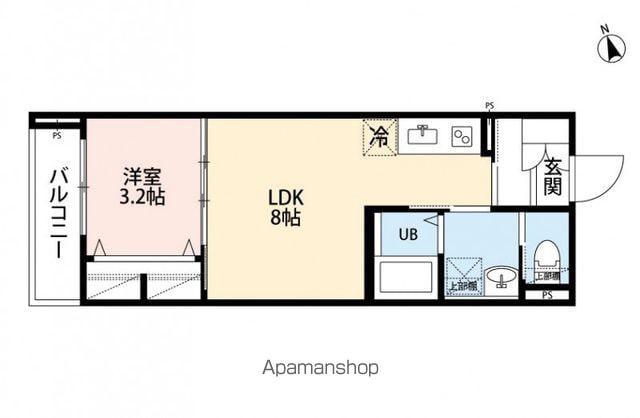 ROBOT HOME 北柏Ⅱ(1LDK/2階)の間取り写真