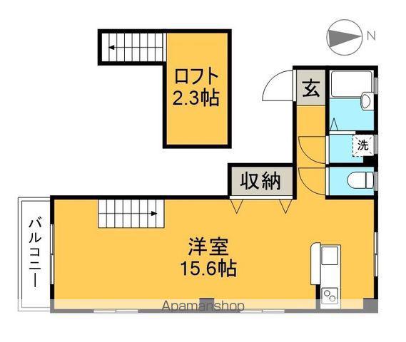 ソワール比島(ワンルーム/3階)の間取り写真