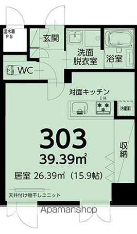 キャッスル20HIYOSHI(ワンルーム/3階)の間取り写真