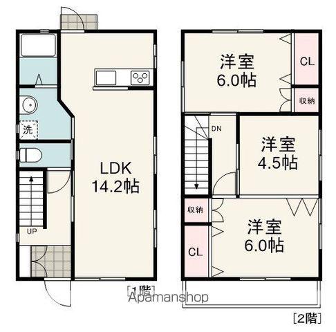静岡鉄道静岡清水線 桜橋駅(静岡) 徒歩13分 2階建 築11年(3LDK)の間取り写真
