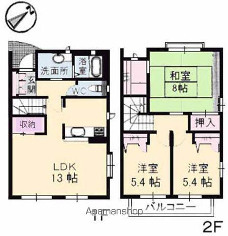 グランバリエ己斐 B棟(3LDK)の間取り写真