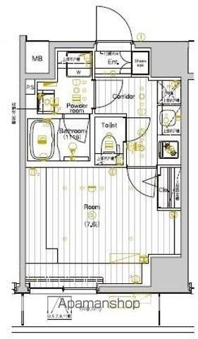 PREMIUM CUBE 両国DEUX(1K/5階)の間取り写真