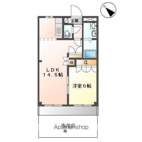 ディアコーポSUZUKI(1LDK/1階)の間取り写真