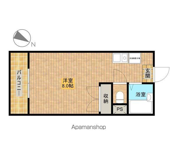 レオパレス半田(ワンルーム/2階)の間取り写真