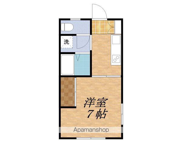 アーバンハイツ北方B(1K/1階)の間取り写真