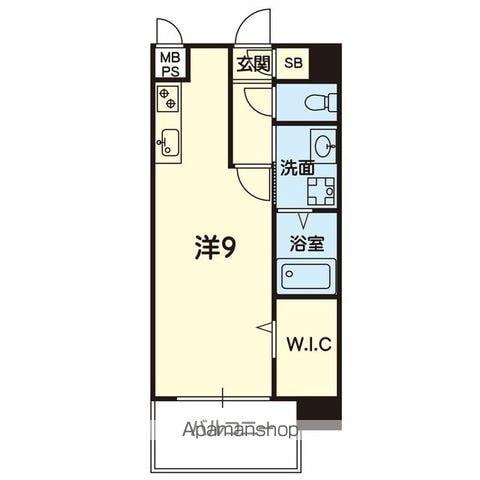 グランベル本荘(ワンルーム/11階)の間取り写真