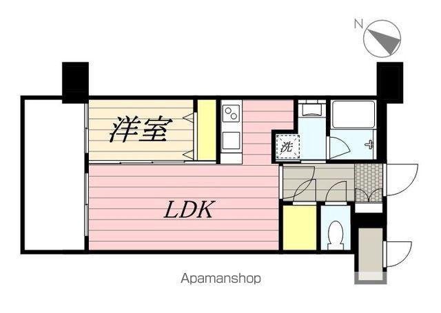 エンクレスト大博通APEX(1LDK/9階)の間取り写真