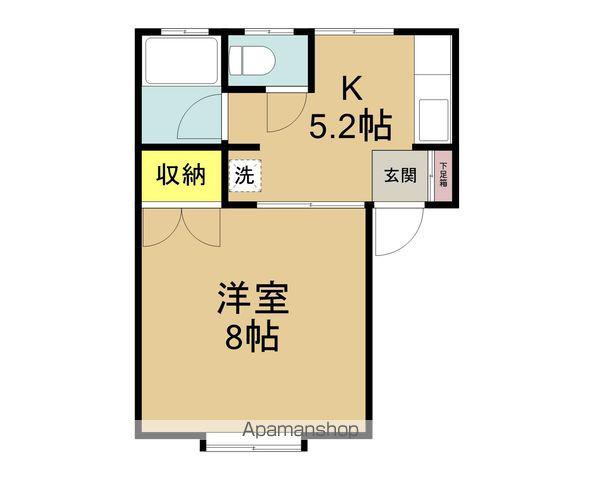 コーポゴールドブリッチ(1K/1階)の間取り写真