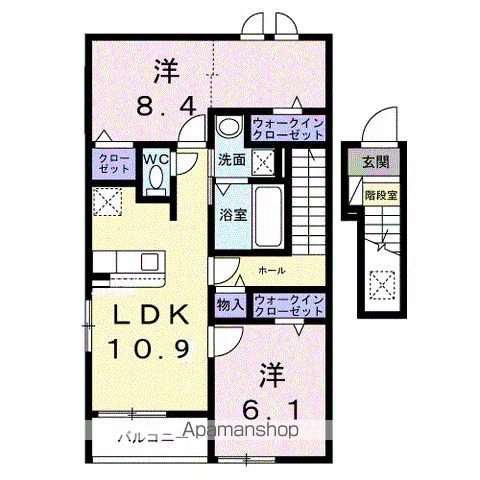 南海電鉄南海本線 高石駅 徒歩12分 2階建 新築(2LDK/2階)の間取り写真