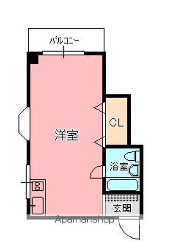 ルミナス広(ワンルーム/3階)の間取り写真