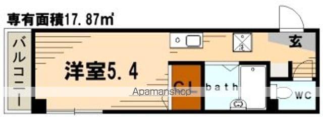 ルミエール鶴見(1K/3階)の間取り写真