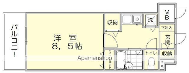 ISマンション(1K/5階)の間取り写真